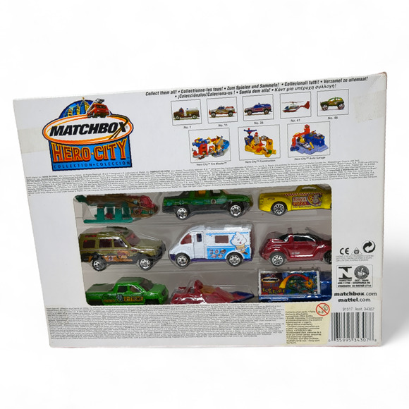 Matchbox Hero City 10 PC Coffret #2 New in Box 2002 Mattel Diecast 91517 - Picture 3 of 6